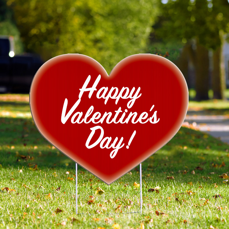 Heart Yard Sign
